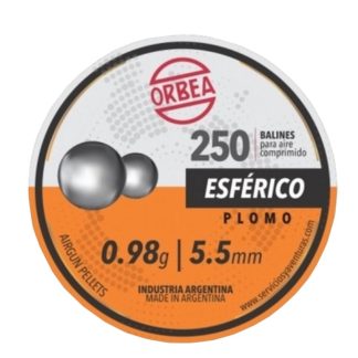 Balines Orbea Esférico 5.5 mm x 250 Balines Orbea Esférico 5.5 mm x 250