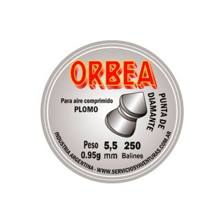 Balines Orbea Punta Diamante 5.5 mm x 250 unidades Balines Orbea Punta Diamante 5.5 mm x 250 unidades
