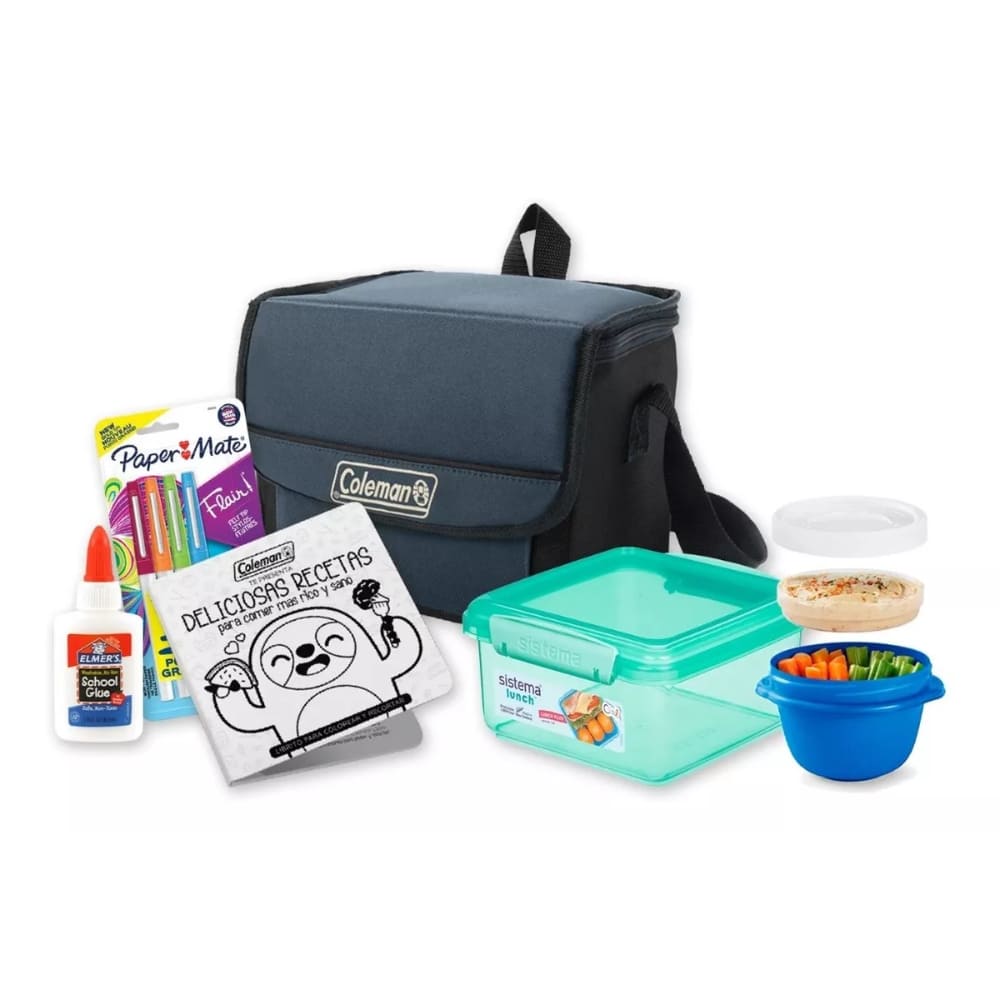 Kit Escolar Lunchera Plegable Coleman + Herméticos + Útiles Kit Escolar Lunchera Plegable Coleman + Herméticos + Útiles