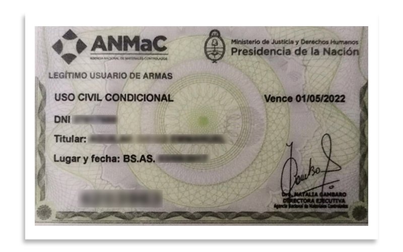 Credencial legitimo usuario