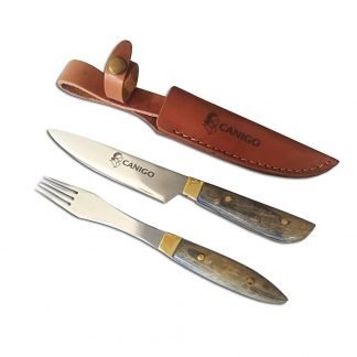Set de Asado Artesanal Cuchillo y Tenedor CANIGO
