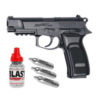 Pistola CO2 ASG Bersa Thunder 9 Pro 4.5mm + Balines + Garrafas Pistola CO2 ASG Bersa Thunder 9 Pro 4.5mm + Balines + Garrafas