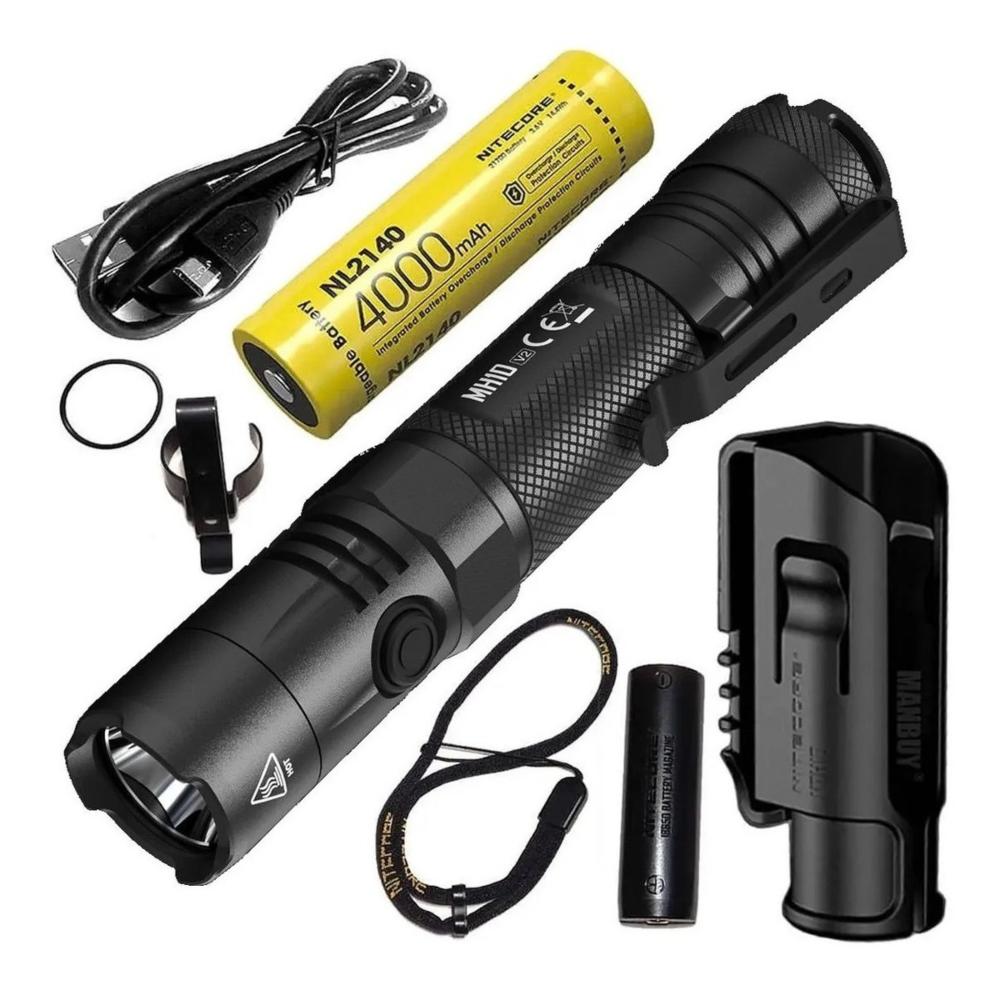 Linterna Táctica Nitecore MH10 USB Recargable Linterna Táctica Nitecore MH10 USB Recargable