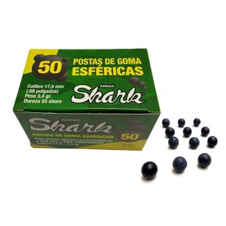 Postas de Goma Esféricas Escopeta Disuasiva Shark x 50 Postas de Goma Esféricas Escopeta Disuasiva Shark x 50