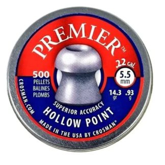 Balines Crosman Premier Hollow Point 5.5 mm x 500 Balines Crosman Premier Hollow Point 5.5 mm x 500