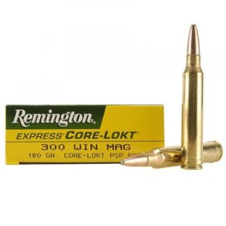 Balas Remington Core Lokt 300 Win Mag 180 Gr x 20 Balas Remington Core Lokt 300 Win Mag 180 Gr x 20