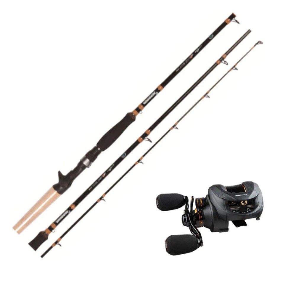 Combo de Pesca Baitcast Kunnan Reel Sparta + Caña Speed 2.10 mts Combo de Pesca Baitcast Kunnan Reel Sparta + Caña Speed 2.10 mts