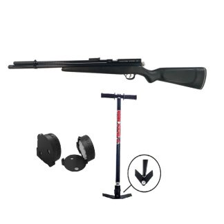 Rifle PCP Black Steel Pantera Cal 5.5 mm + Inflador Black Steel Everfill M4500 Rifle PCP Black Steel Pantera Cal 5.5 mm + Inflador Black Steel Everfill M4500