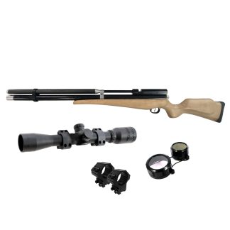 Rifle PCP Black Steel Toro Cal 6.35 mm + Mira BSA + Montajes GRATIS Rifle PCP Black Steel Toro Cal 6.35 mm + Mira BSA + Montajes GRATIS