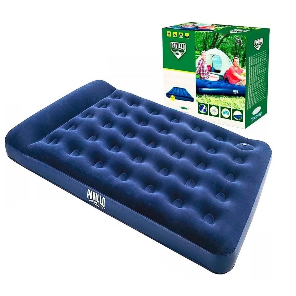 Colchón Inflable Bestway 2 Plazas con Inflador de Pie Incorporado Colchón Inflable Bestway 2 Plazas con Inflador de Pie Incorporado