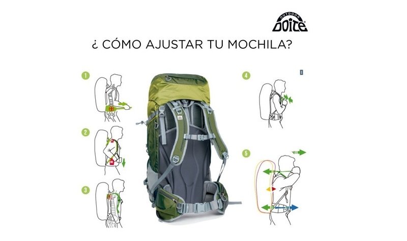 como ajustar mochila doite catemaco 42 litros