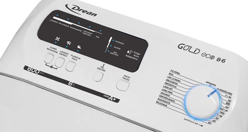 lavarropas automatico drean gold eco 8.6